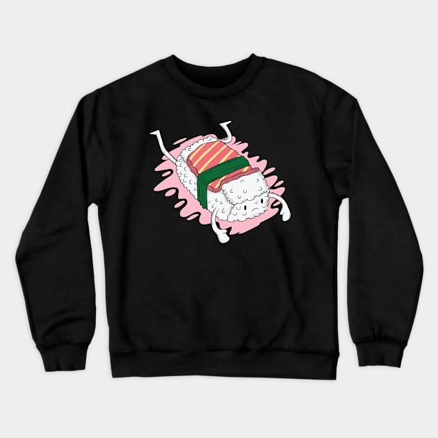 Sushi rice with salmon Crewneck Sweatshirt by dieEinsteiger